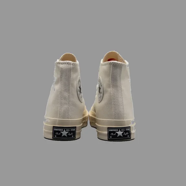 کانورس 1970 تمام شیری ساقدار | Converse 1970s All Beige Hightop - Image 2