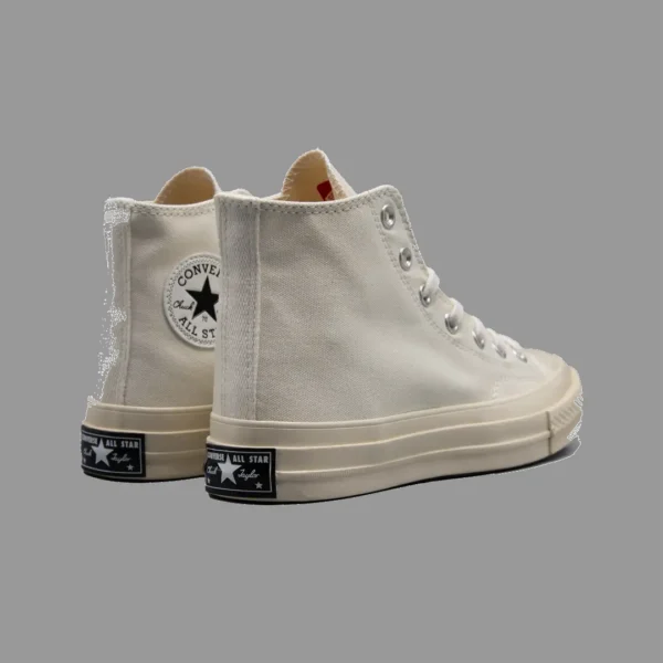 کانورس 1970 تمام شیری ساقدار | Converse 1970s All Beige Hightop - Image 3