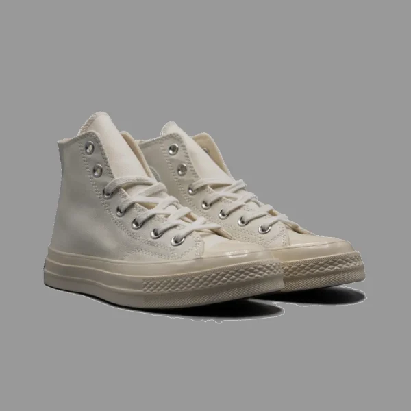 کانورس 1970 تمام شیری ساقدار | Converse 1970s All Beige Hightop - Image 4