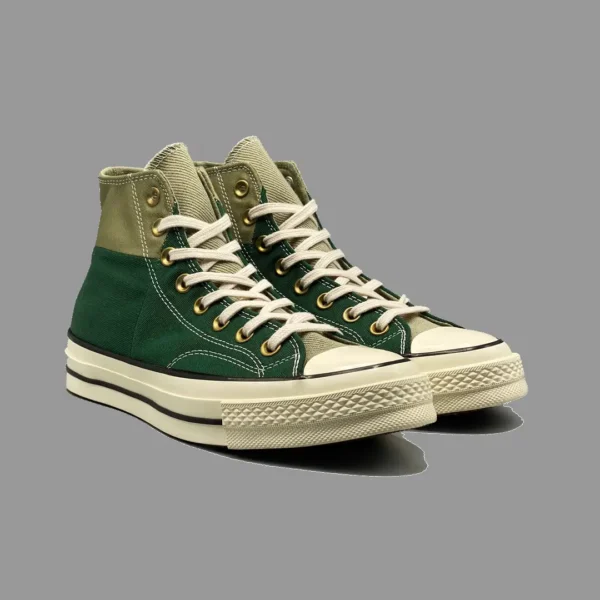 کانورس 1970 سبز کالربلاکد ساقدار | Converse 1970s Green Colorblocked Hightop - Image 3