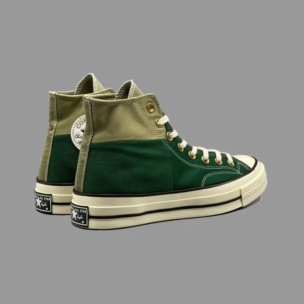 کانورس 1970 سبز کالربلاکد ساقدار | Converse 1970s Green Colorblocked Hightop - Image 2