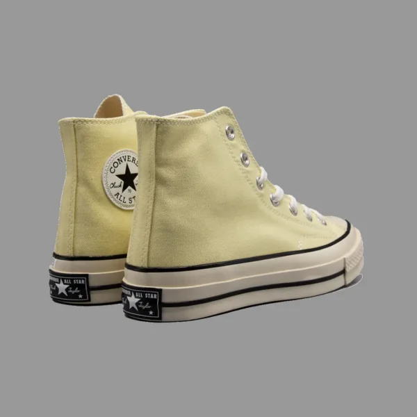 کانورس 1970 زرد کمرنگ ساقدار | Converse 1970s Creamy Yellow Hightop - Image 3