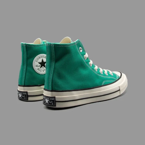 کانورس 1970 سبز تیفانی ساقدار | Converse 1970s Tiffany Green Hightop - Image 3