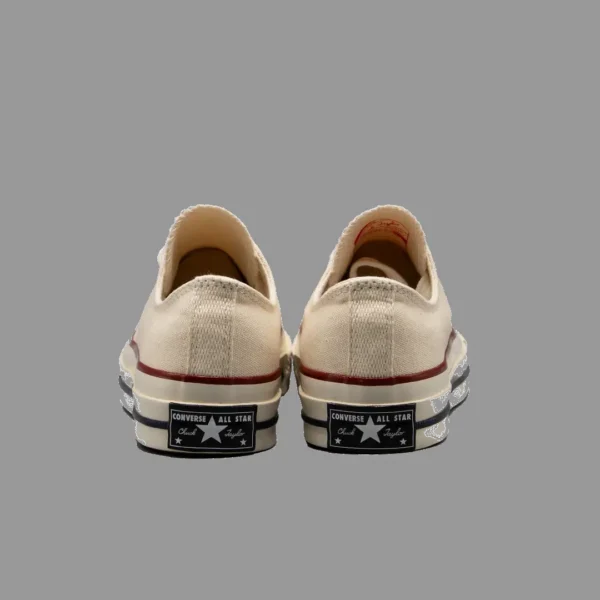کانورس 1970s شیری ساق کوتاه | Converse Chuck 70s Beige White Lowtop - Image 4