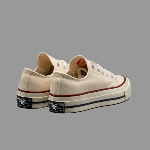 کانورس 1970s شیری ساق کوتاه | Converse Chuck 70s Beige White Lowtop - Image 3