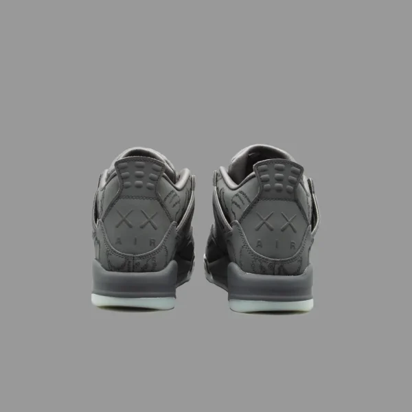 نایکی ایرجردن ۴ کاز طوسی تیره | Nike Air Jordan 4 Kaws Dark Gray - Image 4