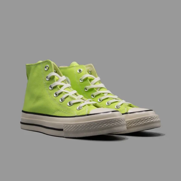 کانورس 1970 سبز لیمویی ساقدار | Converse 1970s Lime Green Hightop - Image 2