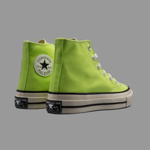 کانورس 1970 سبز لیمویی ساقدار | Converse 1970s Lime Green Hightop - Image 3
