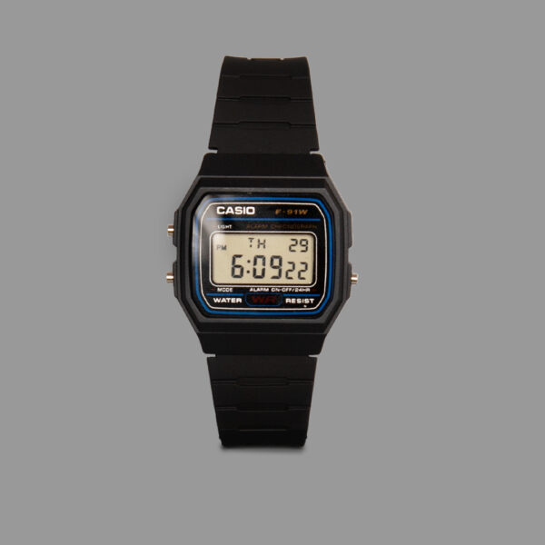 ساعت کاسیو مشکی یونیسکس | Casio F91-W