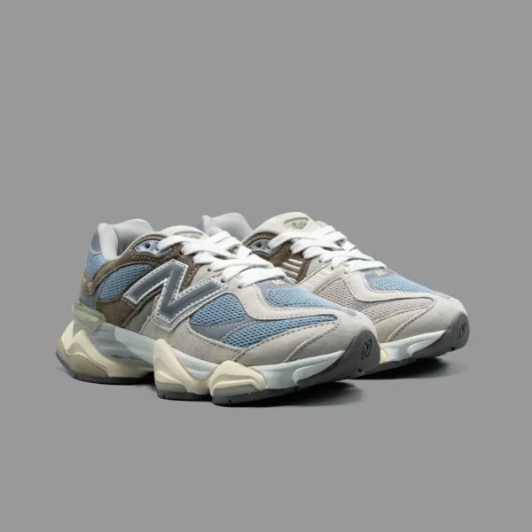 نیوبالانس 9060 آبی خاکی عاجی | New Balance 9060 Sea Salt Blue - Image 2