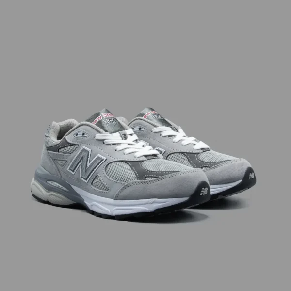 نیوبالانس990 طوسی سفید | New Balance 990 Gray White - Image 2