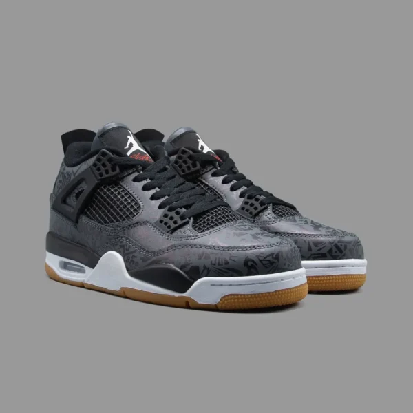 نایکی ایرجردن ۴ لیزر مشکی | Nike Air Jordan 4 Laser Black Gum - Image 2