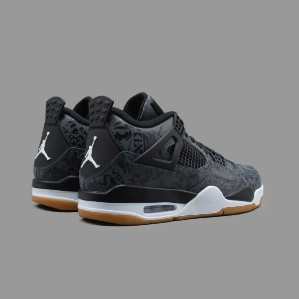 نایکی ایرجردن ۴ لیزر مشکی | Nike Air Jordan 4 Laser Black Gum - Image 3