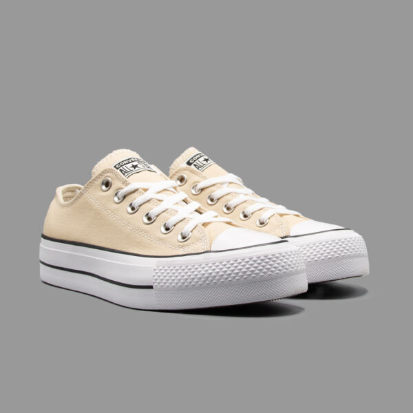 کانورس پلتفرم کرم ساق کوتاه | Converse Platform Cream Lowtop - Image 2