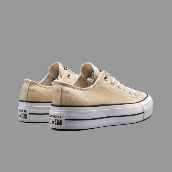 کانورس پلتفرم کرم ساق کوتاه | Converse Platform Cream Lowtop - Image 3