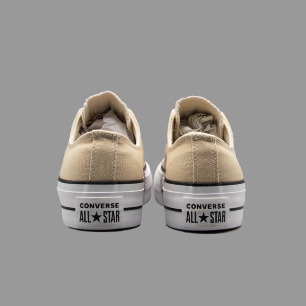 کانورس پلتفرم کرم ساق کوتاه | Converse Platform Cream Lowtop - Image 4