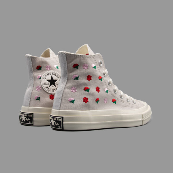 کانورس 1970 فلورال گلدوزی ساقدار | Converse 1970s Floral Embroidery Hightop - Image 3