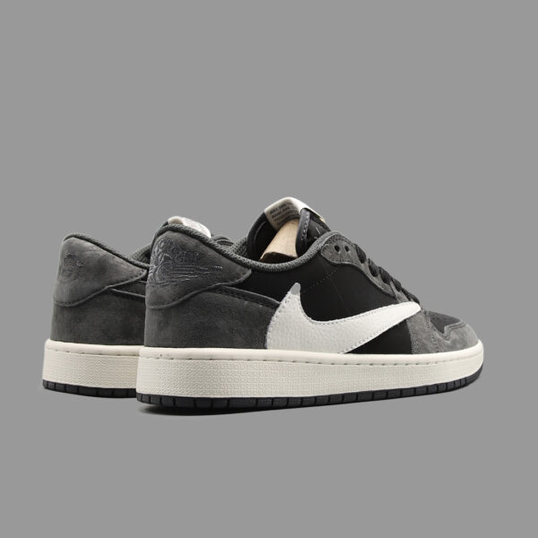 نایکی جردن 1 ساق کوتاه ترویس اسکات طوسی | Nike Jordan 1 Low Travis Scott Grey - Image 3