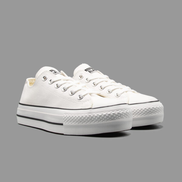 کانورس پلتفرم سفید ساق کوتاه | Converse Platform White Lowtop - Image 2