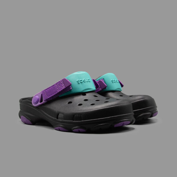 کراکس آل ترین مشکی بنفش | Crocs All Terrain Black-Purple - Image 2