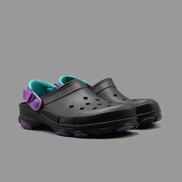 کراکس آل ترین مشکی بنفش | Crocs All Terrain Black-Purple - Image 3