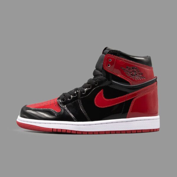 نایکی جردن 1 پیتنت برد ساقدار | Air Jordan 1 OG High Patent Bred