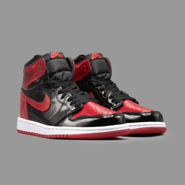 نایکی جردن 1 پیتنت برد ساقدار | Air Jordan 1 OG High Patent Bred - Image 2