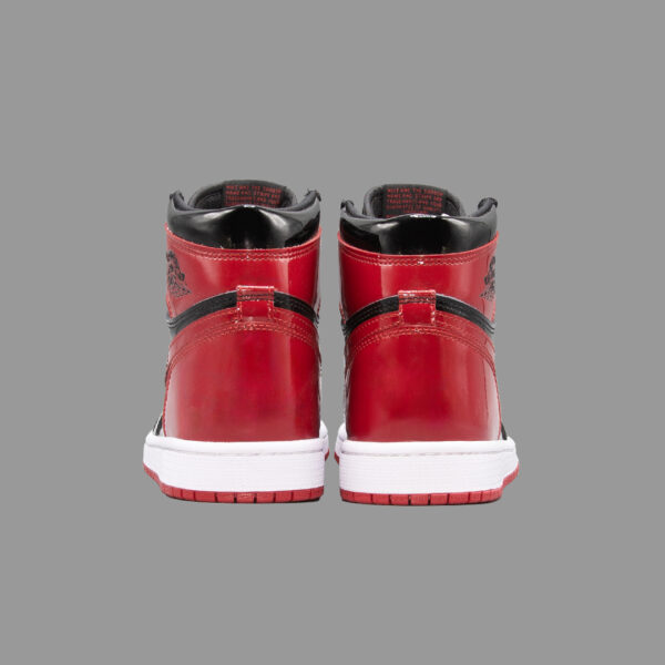 نایکی جردن 1 پیتنت برد ساقدار | Air Jordan 1 OG High Patent Bred - Image 4