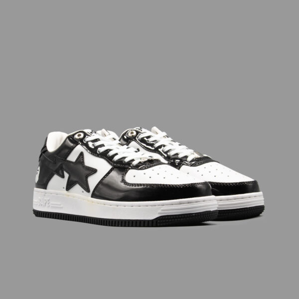 بیپ استا مشکی سفید | Bape STA Black White - Image 2