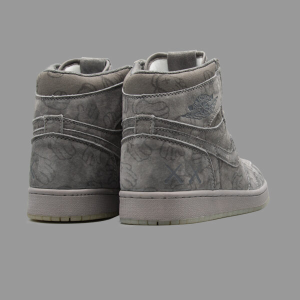 نایکی جردن 1 کاز طوسی تیره ساقدار | Air Jordan 1 OG High Kaws Dark Gray - Image 3