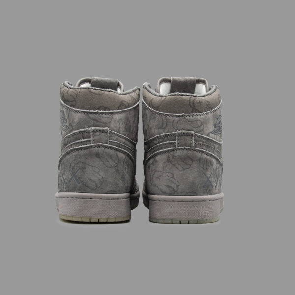 نایکی جردن 1 کاز طوسی تیره ساقدار | Air Jordan 1 OG High Kaws Dark Gray - Image 4