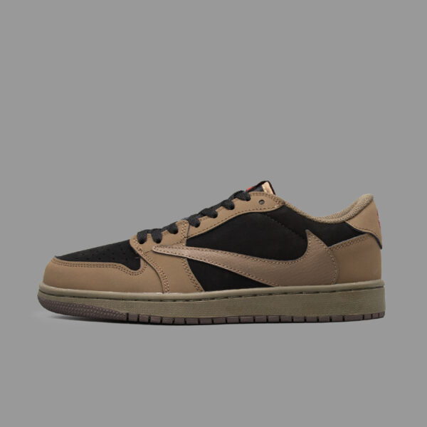 نایکی جردن 1 ترویس اسکات قهوه ای مشکی | Air Jordan 1 Low Travis Scott Brown Black