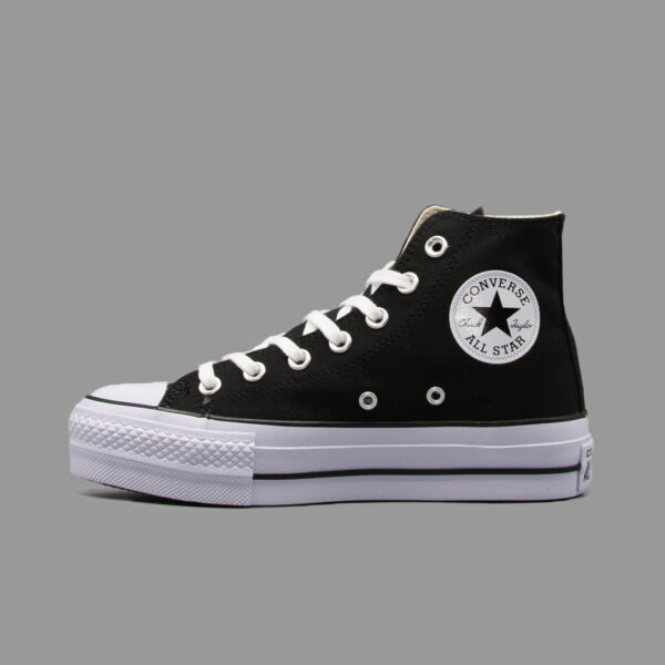 کانورس پلتفرم مشکی ساق بلند | Converse Platform Black Hightop