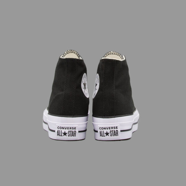کانورس پلتفرم مشکی ساق بلند | Converse Platform Black Hightop - Image 4