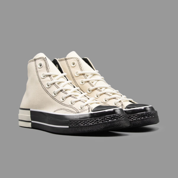 کانورس 1970 عاجی مشکی | Converse Chuck 70s Ivory Black - Image 2