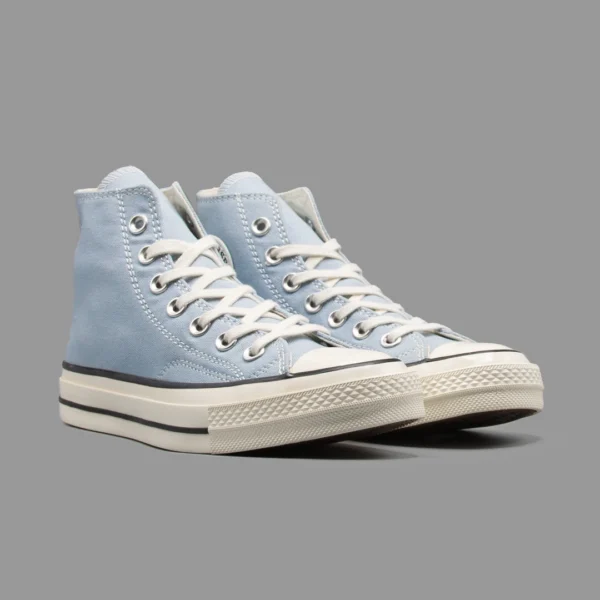 کانورس 1970 آبی روشن ساقدار | Converse 1970s Light Blue Hightop - Image 2