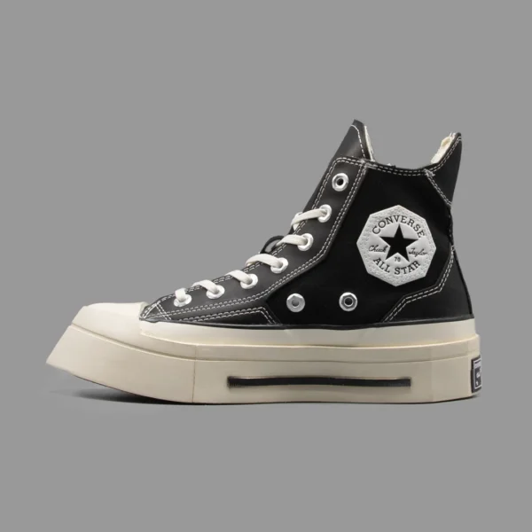 کانورس اسکوئرد مشکی ساق بلند | Converse De Luxe Squared Black Hightop