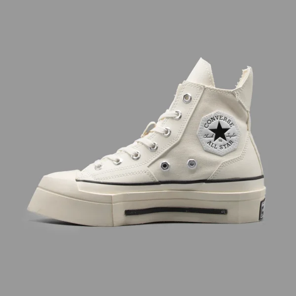 کانورس اسکوئرد شیری ساق بلند | Converse De Luxe Squared Beige Hightop