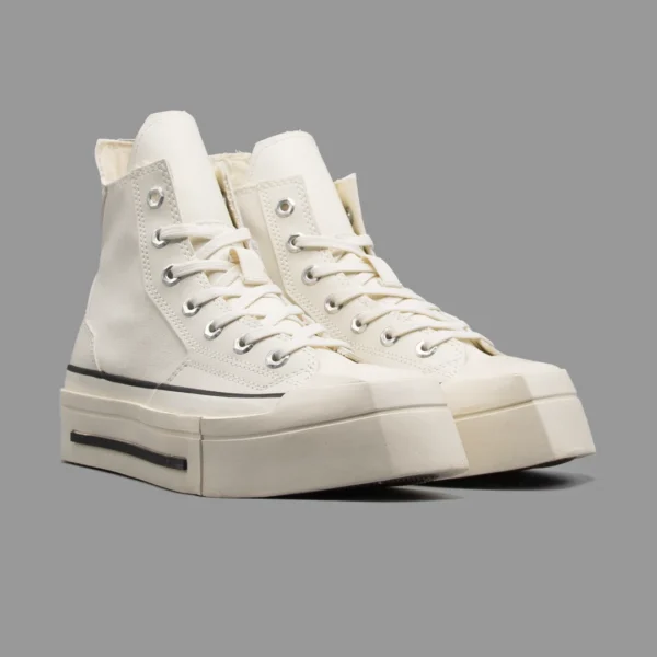کانورس اسکوئرد شیری ساق بلند | Converse De Luxe Squared Beige Hightop - Image 2
