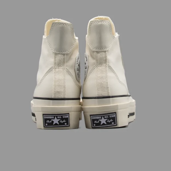 کانورس اسکوئرد شیری ساق بلند | Converse De Luxe Squared Beige Hightop - Image 4