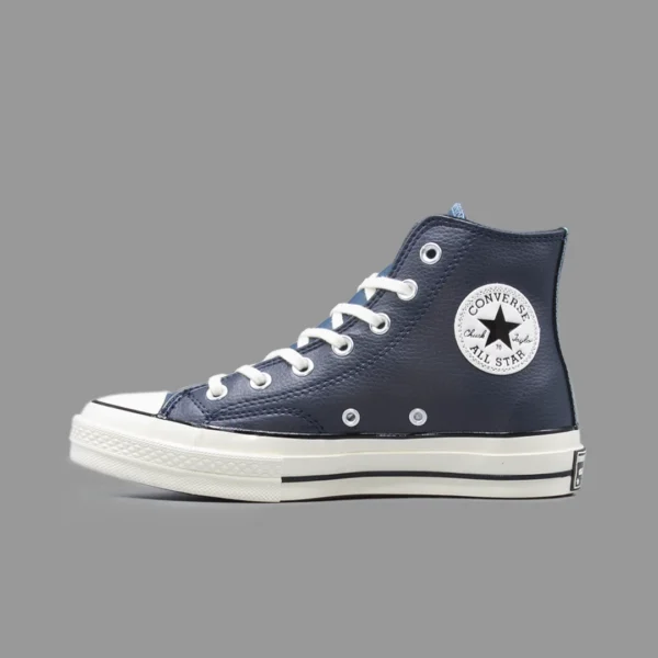 کانورس چرم سرمه ای ساقدار | Converse Obsidian Leather Hightop