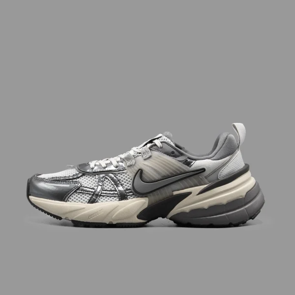 نایکی وی تو کی طوسی پلاتینیوم | Nike V2K Run Pure Platinum Wolf Gray