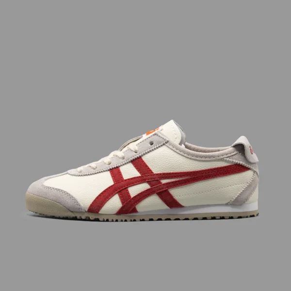 اسیکس اونیتسوکا تایگر مکزیکو 66 کرم قرمز | Asics onitsuka Tiger Mexico 66 Beige White Red