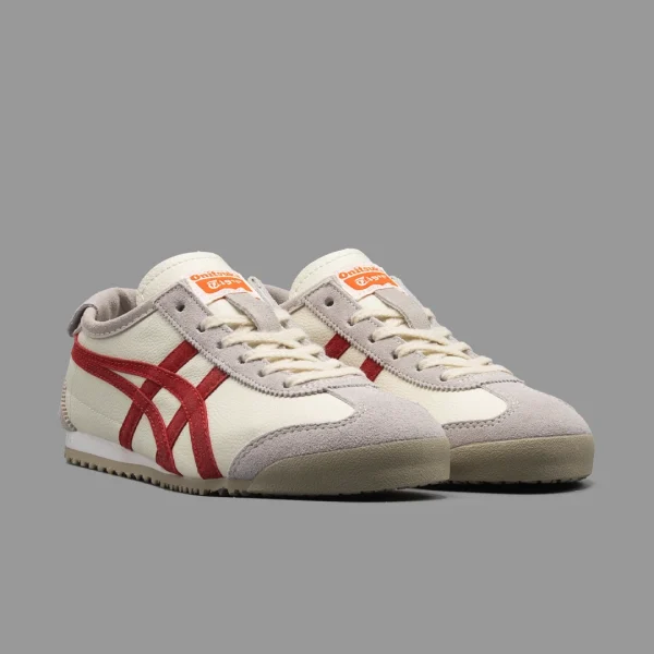 اسیکس اونیتسوکا تایگر مکزیکو 66 کرم قرمز | Asics onitsuka Tiger Mexico 66 Beige White Red - Image 2
