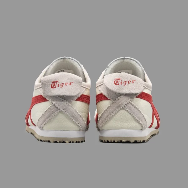 اسیکس اونیتسوکا تایگر مکزیکو 66 کرم قرمز | Asics onitsuka Tiger Mexico 66 Beige White Red - Image 4