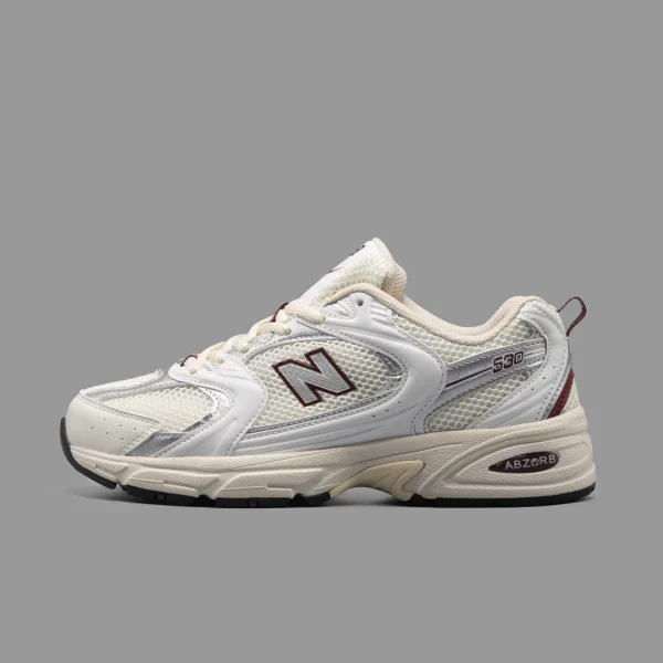 نیوبالانس 530 سفید زرشکی | New Balance 530 White Wine Red
