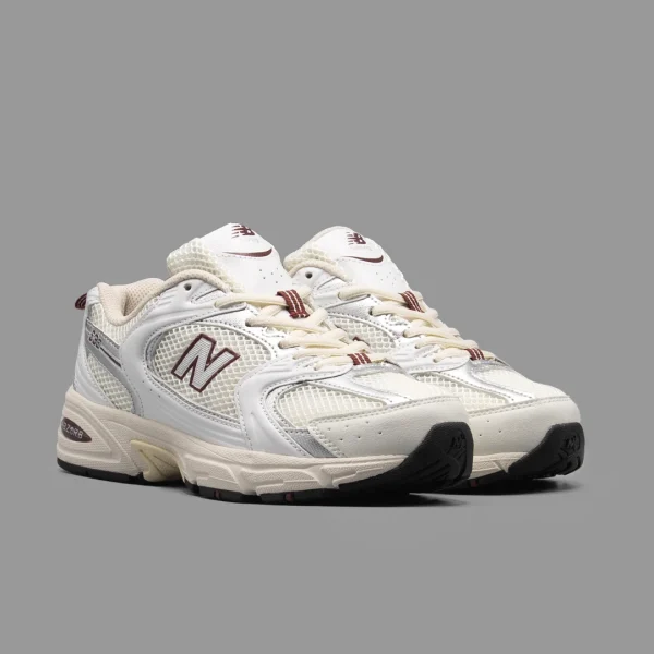 نیوبالانس 530 سفید زرشکی | New Balance 530 White Wine Red - Image 2