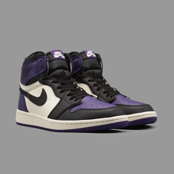 نایکی جردن 1 اوجی کورت پرپل ساقدار | Air Jordan 1 Retro High OG Court Purple - Image 2