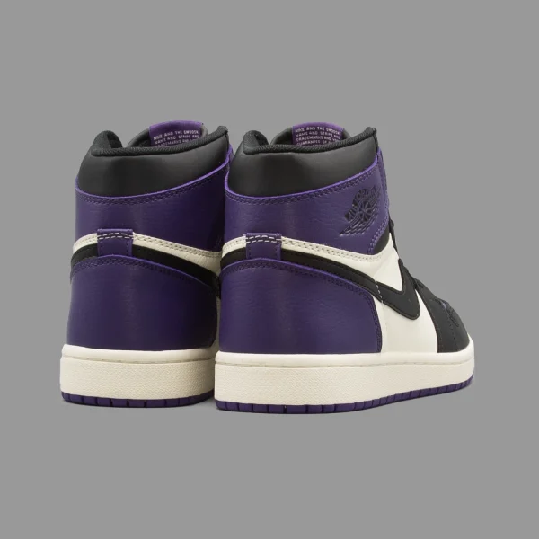 نایکی جردن 1 اوجی کورت پرپل ساقدار | Air Jordan 1 Retro High OG Court Purple - Image 3