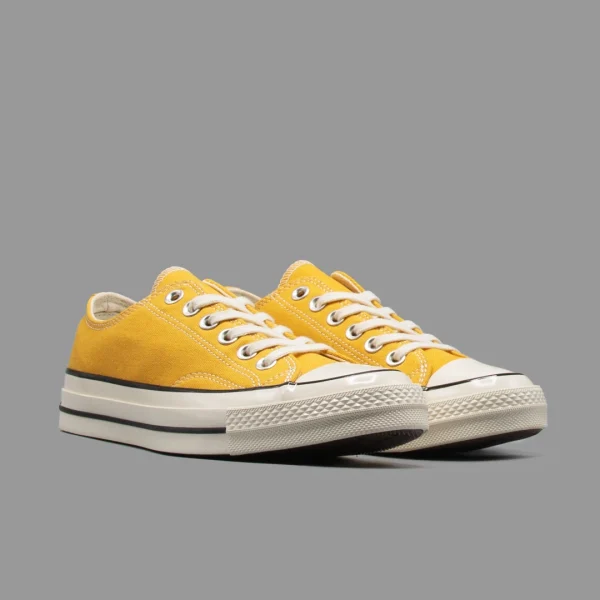 کانورس 1970s زرد خردلی ساق کوتاه | Converse 1970s Yellow Lowtop - Image 2
